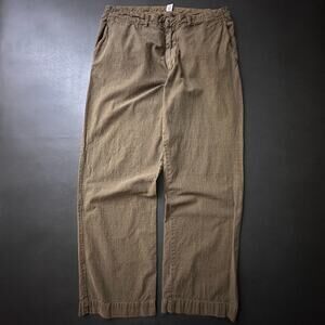 VTG American Eagle Khaki Pants Mens 38x32 Brown Baggy Wide Leg Y2k Grandpa Skate